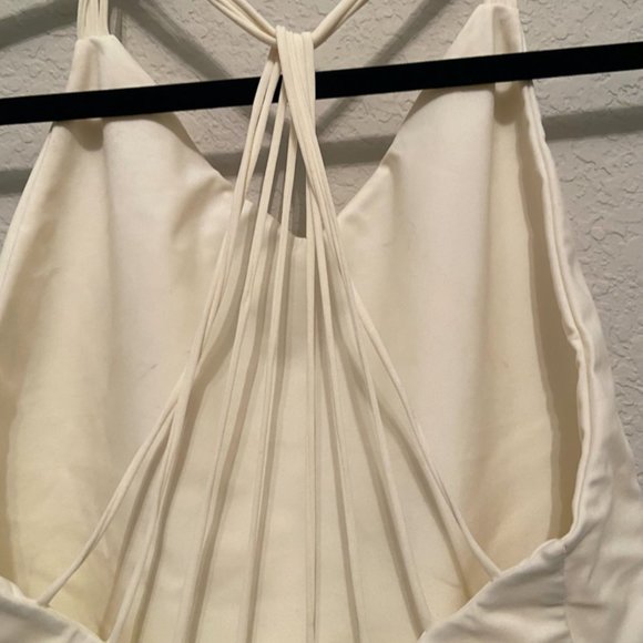 MIKOH WHITE COPACABANA MULTI SKINNY STRING RACER BACK ONE PIECE (S) NWT - Picture 5 of 6